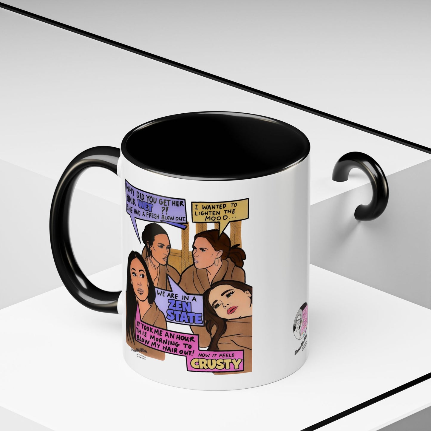 RHOSLC Zen State, Ceramic Mug, (11oz, 15oz)  featuring Lisa Barlow, Angie K, Britani Bateman, and Meredith Marks