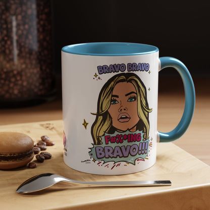 RHOBH Denise Bravo Bravo Bravo, Ceramic Mug, Various Sizes & Colors, featuring Denise Richards