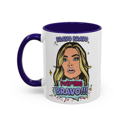 RHOBH Denise Bravo Bravo Bravo, Ceramic Mug, Various Sizes & Colors, featuring Denise Richards