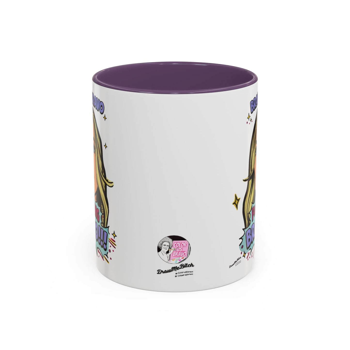 RHOBH Denise Bravo Bravo Bravo, Ceramic Mug, Various Sizes & Colors, featuring Denise Richards