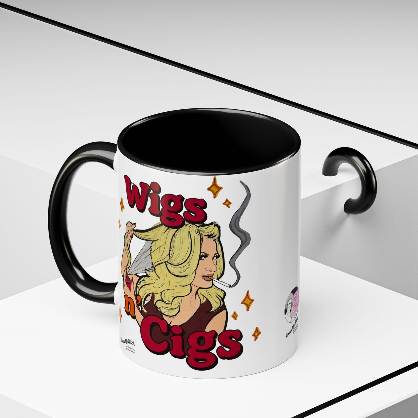 RHOA Kim "Wigs n' Cigs", Ceramic Mug, (11oz, 15oz) Featuring Kim Zolciak
