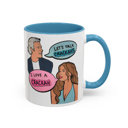 RHORI Alicia Loves a Cracka, Ceramic Mug, (11oz, 15oz) featuring Alicia Carmody & Andy Cohen