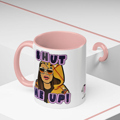 RHOSLC Shut Me Up!, Ceramic Mug, (11oz, 15oz) Featuring Mary Cosby
