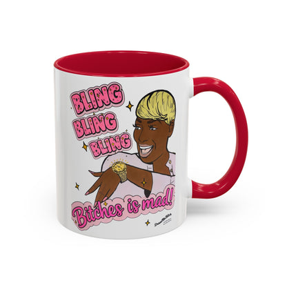 RHOA Nene Bling Bling Bitches is Mad, Ceramic Mug, Various Sizes & Colors, featuring Nene Leakes