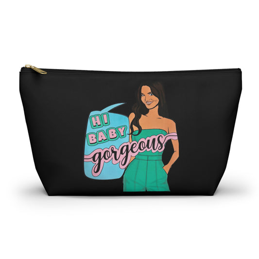 RHOSLC "Hey Baby Gorgeous" - Accessory Pouch w T-bottom featuring Lisa Barlow