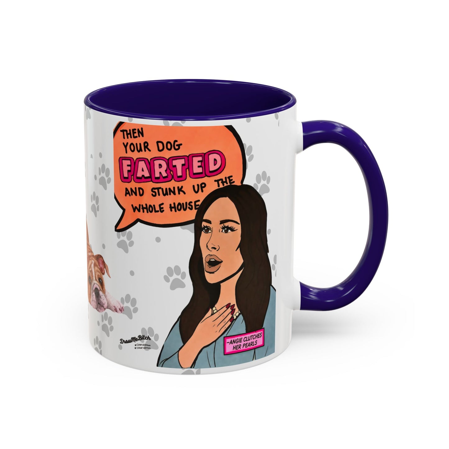 RHOSLC Mary vs. Angie Farts, Ceramic Mug, (11oz, 15oz) Featuring Mary Cosby and Angie Katsanevas