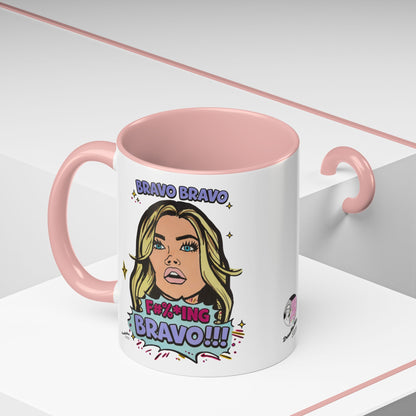 RHOBH Denise Bravo Bravo Bravo, Ceramic Mug, Various Sizes & Colors, featuring Denise Richards
