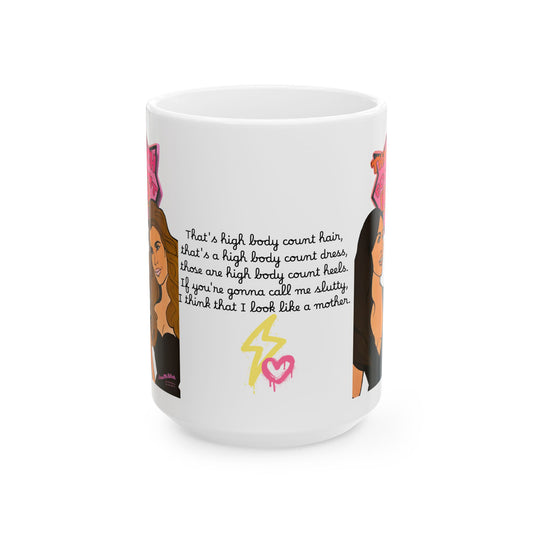 RHOSLC High Body Count Hair, Ceramic Mug, (11oz, 15oz) Featuring Angie K & Britani Bateman