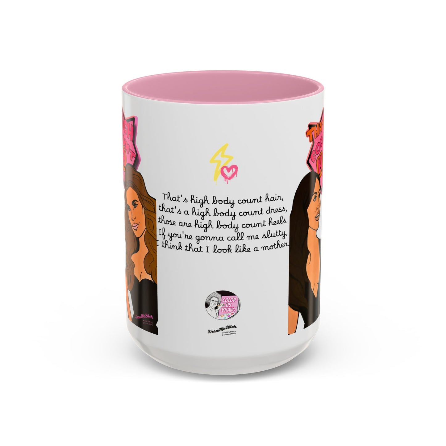 RHOSLC High Body Count Hair, Ceramic Mug, (11oz, 15oz) Featuring Angie K & Britani Bateman