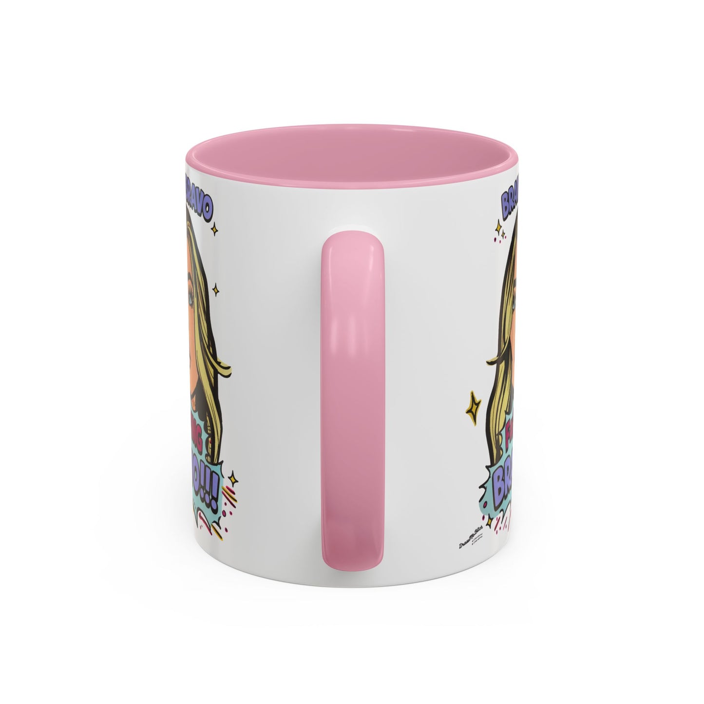 RHOBH Denise Bravo Bravo Bravo, Ceramic Mug, Various Sizes & Colors, featuring Denise Richards
