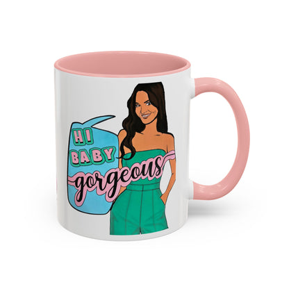 RHOSLC, "Hey Baby Gorgeous!" Ceramic Mug, (11oz, 15oz)  featuring Lisa Barlow