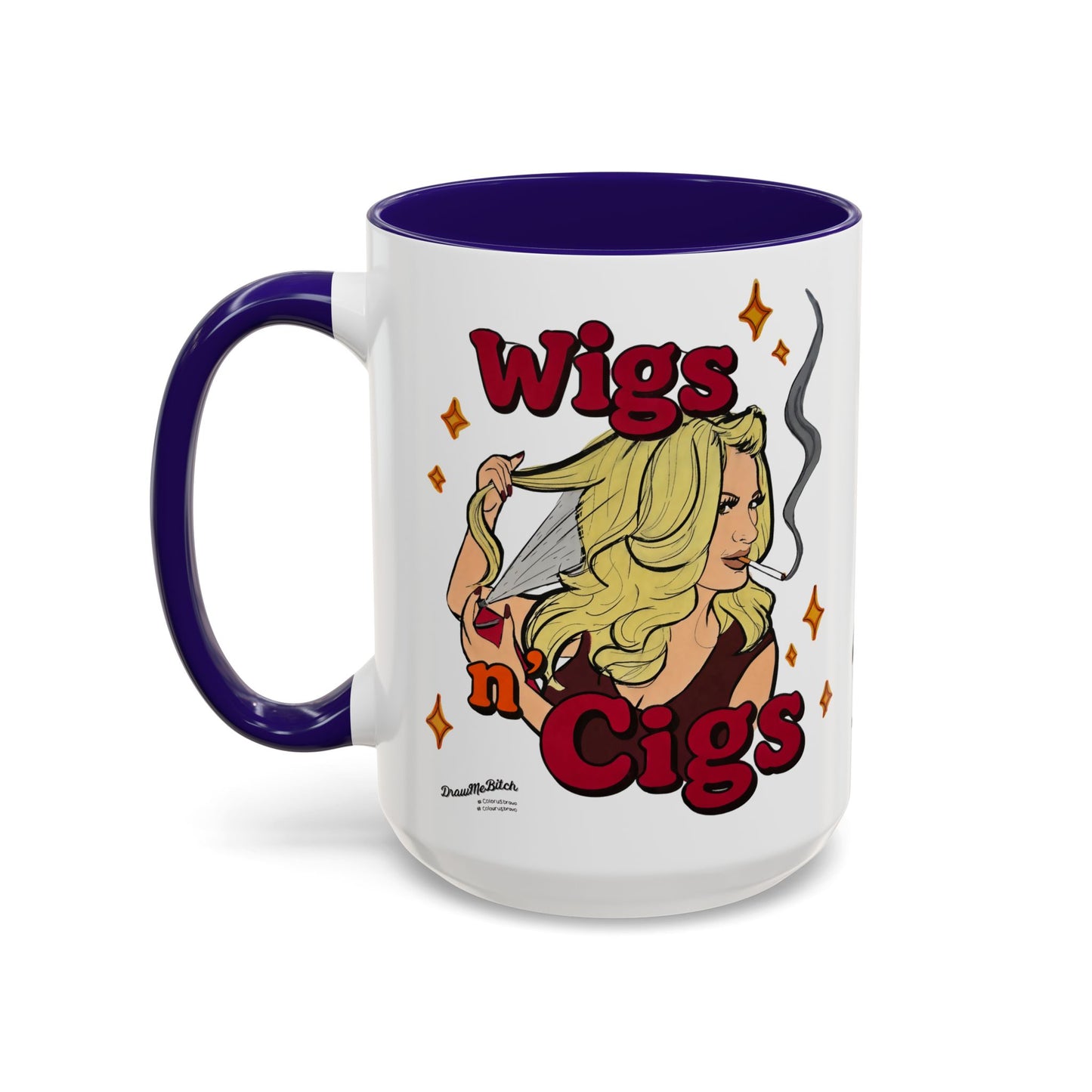 RHOA Kim "Wigs n' Cigs", Ceramic Mug, (11oz, 15oz) Featuring Kim Zolciak