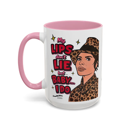 Traitors Lisa Rinna Lips Don't Lie, Ceramic Mug, Various Sizes & Colors