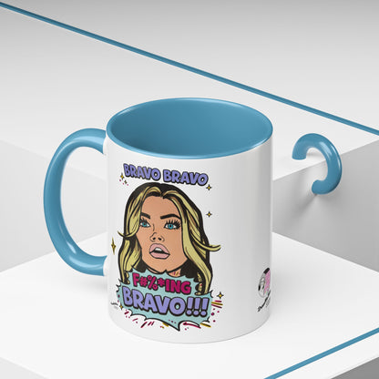 RHOBH Denise Bravo Bravo Bravo, Ceramic Mug, Various Sizes & Colors, featuring Denise Richards