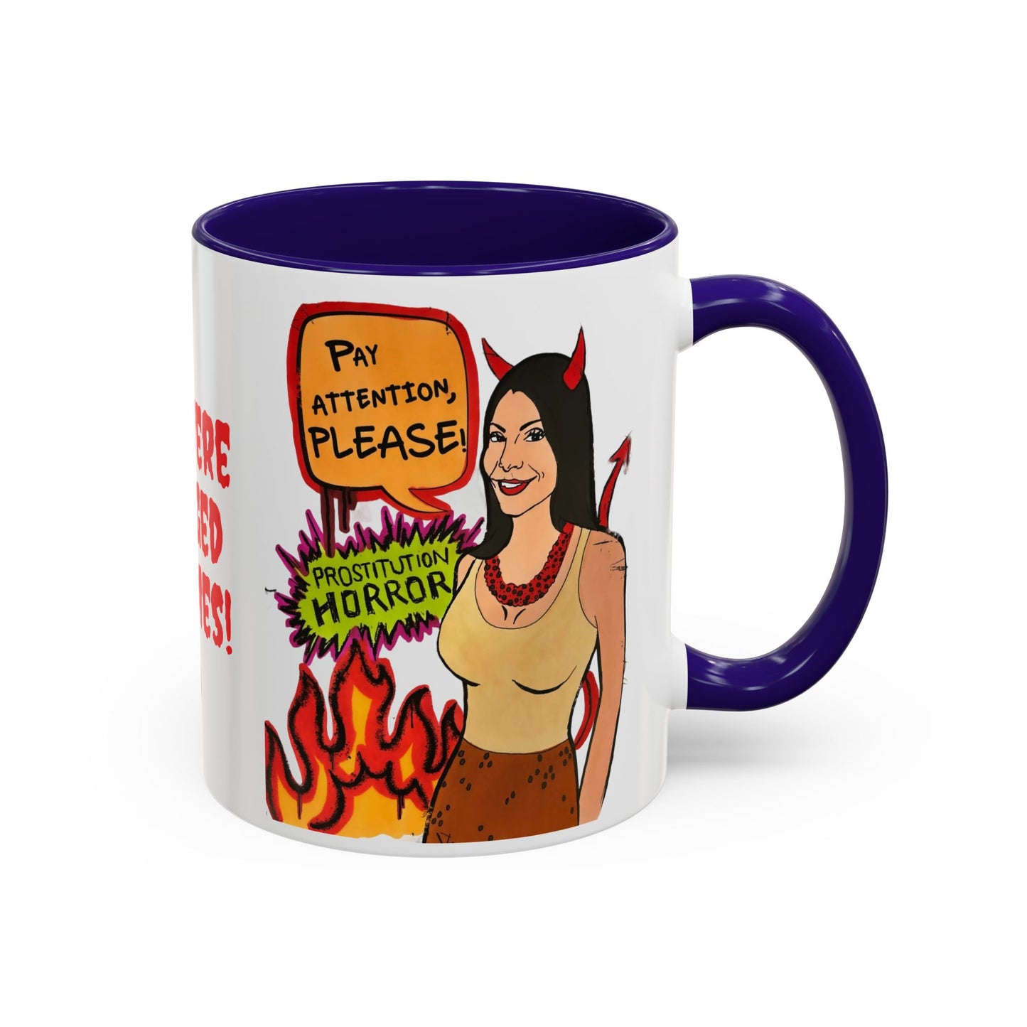 RHONJ "Prostitutions' Whore", Ceramic Mug, (11oz, 15oz) Featuring Teresa Giudice vs. Danielle Staub