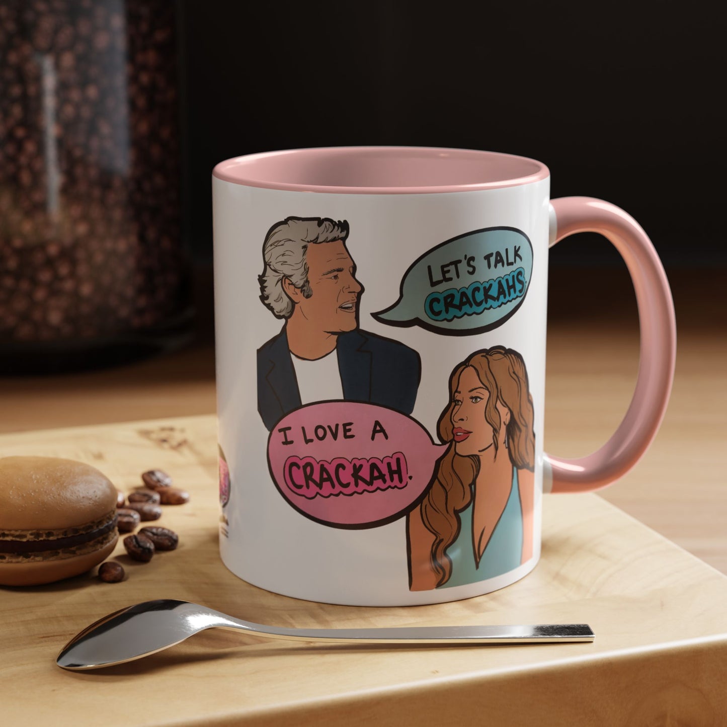 RHORI Alicia Loves a Cracka, Ceramic Mug, (11oz, 15oz) featuring Alicia Carmody & Andy Cohen