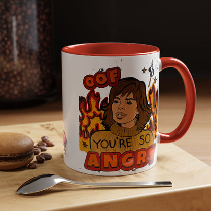 RHOBH, "OOF You're Angry" Ceramic Mug, (11oz, 15oz) featuring Lisa Rinna