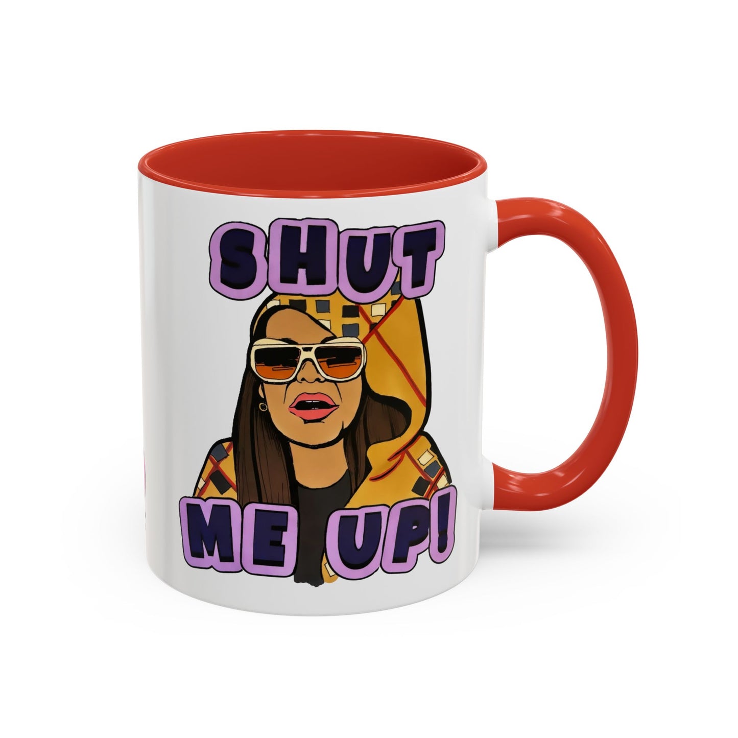 RHOSLC Shut Me Up!, Ceramic Mug, (11oz, 15oz) Featuring Mary Cosby