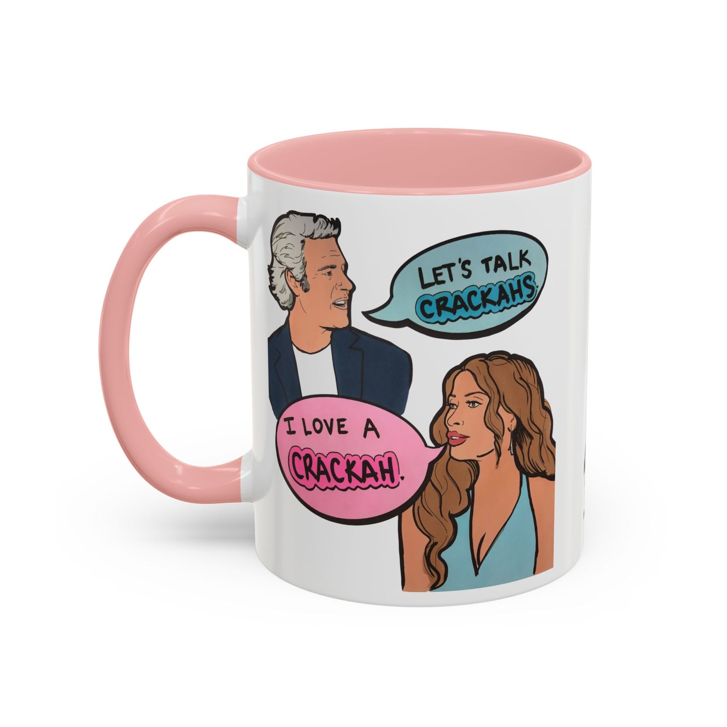 RHORI Alicia Loves a Cracka, Ceramic Mug, (11oz, 15oz) featuring Alicia Carmody & Andy Cohen