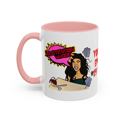 RHONJ "Prostitutions' Whore", Ceramic Mug, (11oz, 15oz) Featuring Teresa Giudice vs. Danielle Staub