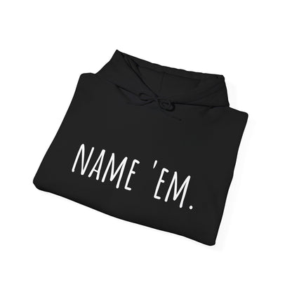 RHOBH Kyle vs. Sutton "NAME 'EM", Unisex Hoodie, featuring Kyle Richards and Sutton Stracke