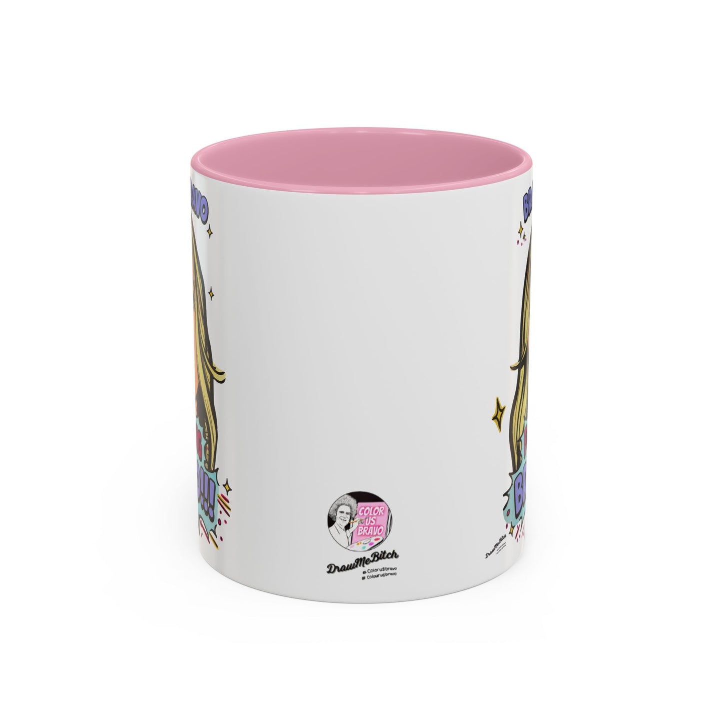 RHOBH Denise Bravo Bravo Bravo, Ceramic Mug, Various Sizes & Colors, featuring Denise Richards