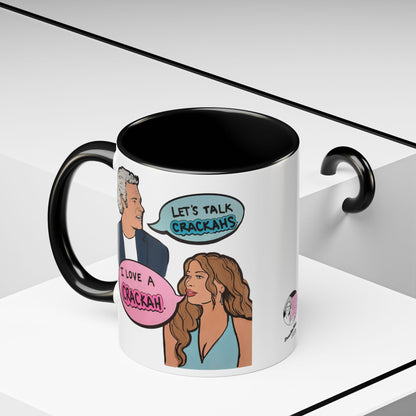 RHORI Alicia Loves a Cracka, Ceramic Mug, (11oz, 15oz) featuring Alicia Carmody & Andy Cohen