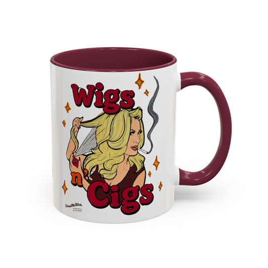 RHOA Kim "Wigs n' Cigs", Ceramic Mug, (11oz, 15oz) Featuring Kim Zolciak