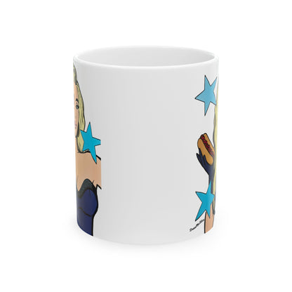RHOBH Erika & Hot Dog featuring Erika Jayne, Ceramic Mug