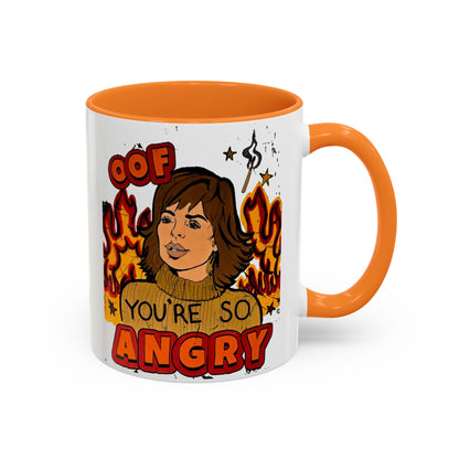 RHOBH, "OOF You're Angry" Ceramic Mug, (11oz, 15oz) featuring Lisa Rinna