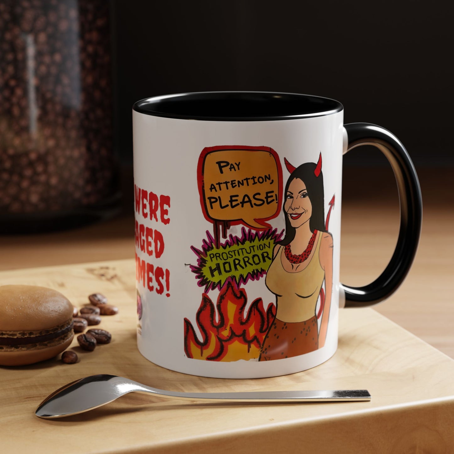 RHONJ "Prostitutions' Whore", Ceramic Mug, (11oz, 15oz) Featuring Teresa Giudice vs. Danielle Staub