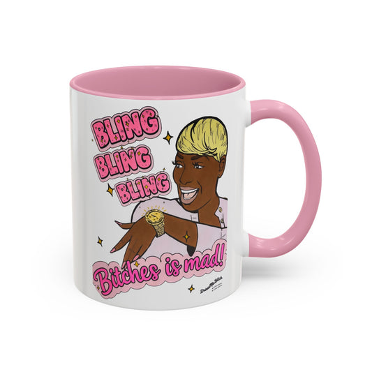 RHOA Nene Bling Bling Bitches is Mad, Ceramic Mug, Various Sizes & Colors, featuring Nene Leakes