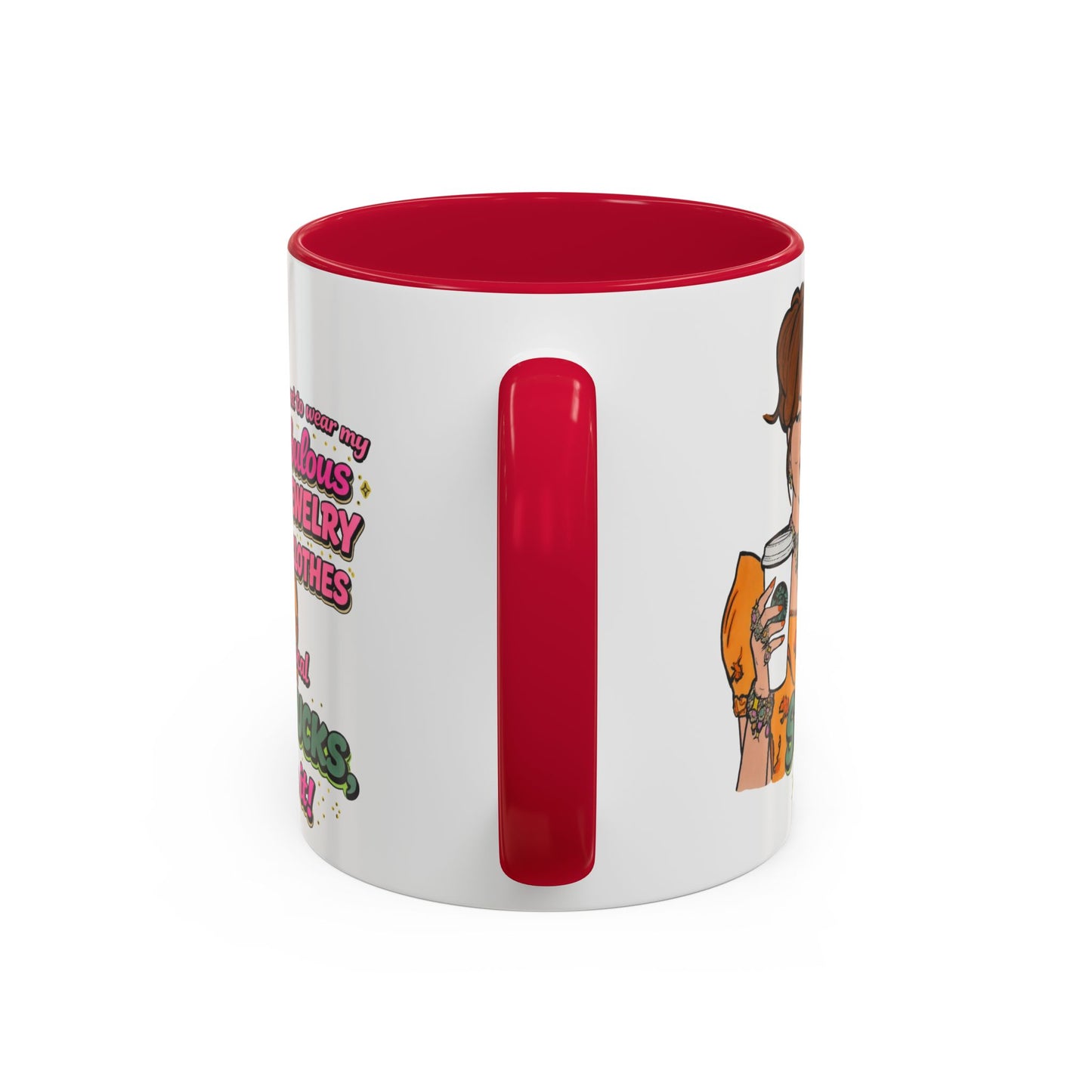 RHOBH Jenn Tilley Jewels and Coffee, Ceramic Mug, Various Sizes & Colors, featuring Jennifer Tilley