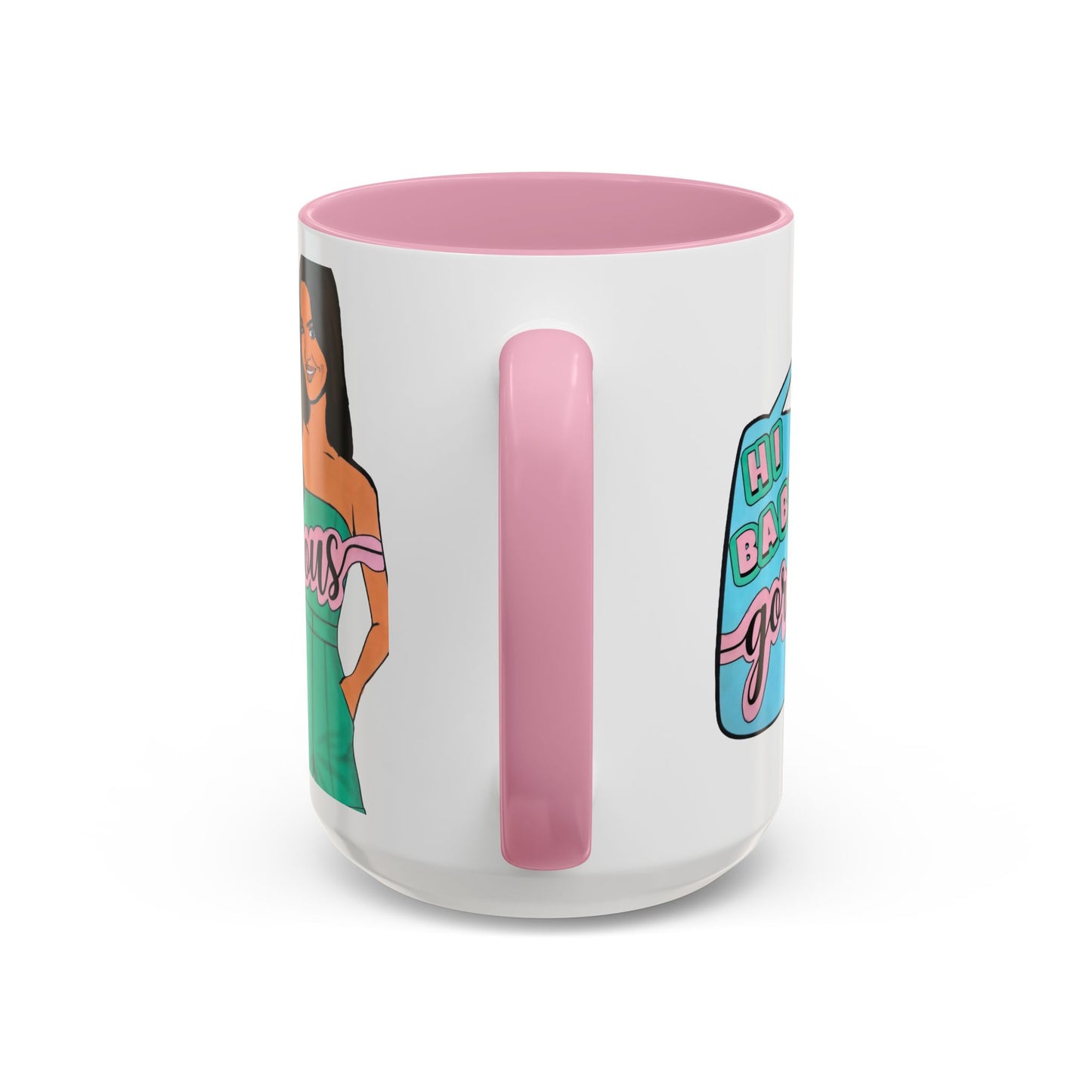 RHOSLC, "Hey Baby Gorgeous!" Ceramic Mug, (11oz, 15oz)  featuring Lisa Barlow