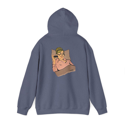 RHONY Sonja in bed with Crown, Unisex Hoodie, featuring Sonja Morgan