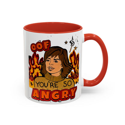 RHOBH, "OOF You're Angry" Ceramic Mug, (11oz, 15oz) featuring Lisa Rinna