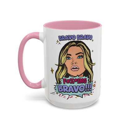 RHOBH Denise Bravo Bravo Bravo, Ceramic Mug, Various Sizes & Colors, featuring Denise Richards