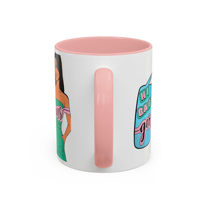 RHOSLC, "Hey Baby Gorgeous!" Ceramic Mug, (11oz, 15oz)  featuring Lisa Barlow