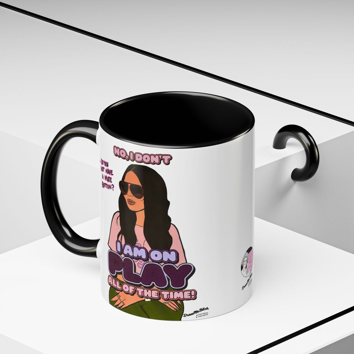 RHOSLC Lisa On Play, Ceramic Mug, (11oz, 15oz)  featuring Lisa Barlow