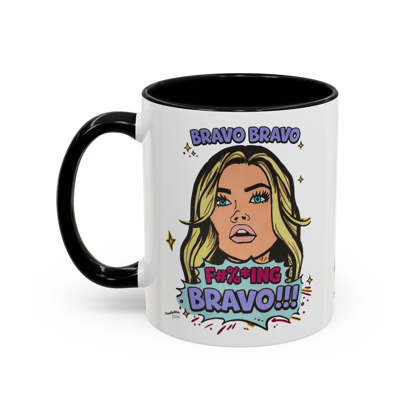 RHOBH Denise Bravo Bravo Bravo, Ceramic Mug, Various Sizes & Colors, featuring Denise Richards