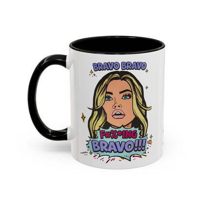 RHOBH Denise Bravo Bravo Bravo, Ceramic Mug, Various Sizes & Colors, featuring Denise Richards