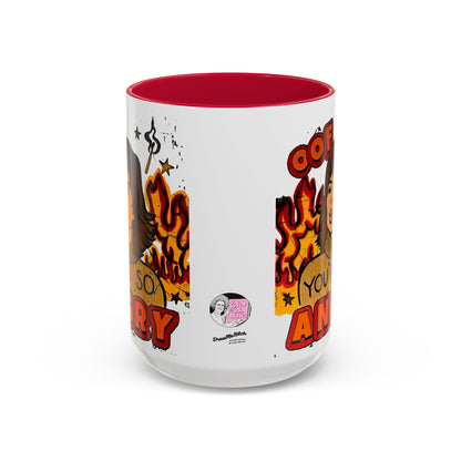 RHOBH, "OOF You're Angry" Ceramic Mug, (11oz, 15oz) featuring Lisa Rinna