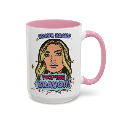 RHOBH Denise Bravo Bravo Bravo, Ceramic Mug, Various Sizes & Colors, featuring Denise Richards