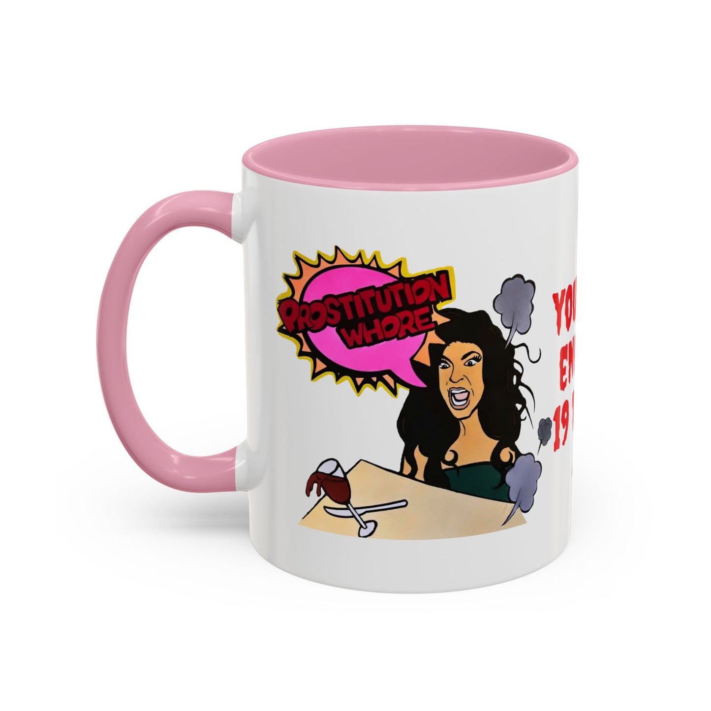 RHONJ "Prostitutions' Whore", Ceramic Mug, (11oz, 15oz) Featuring Teresa Giudice vs. Danielle Staub