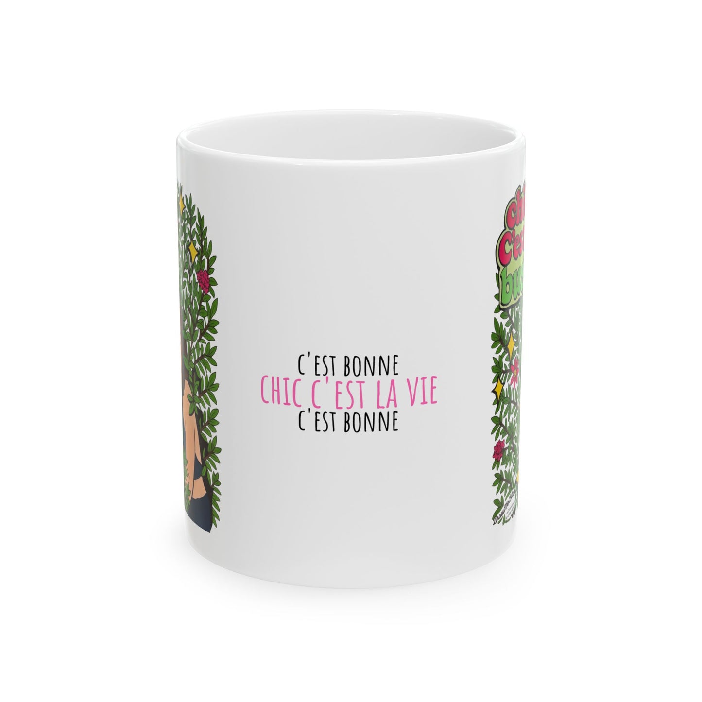 RHONY Luann Chic C'est La Bush, Ceramic Mug, (11oz, 15oz) Featuring Luann De Lesseps