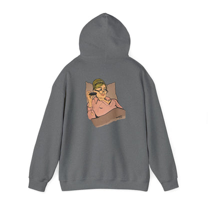 RHONY Sonja in bed with Crown, Unisex Hoodie, featuring Sonja Morgan