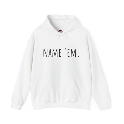 RHOBH Kyle vs. Sutton "NAME 'EM", Unisex Hoodie, featuring Kyle Richards and Sutton Stracke