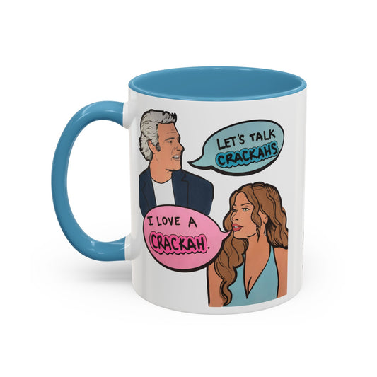 RHORI Alicia Loves a Cracka, Ceramic Mug, (11oz, 15oz) featuring Alicia Carmody & Andy Cohen