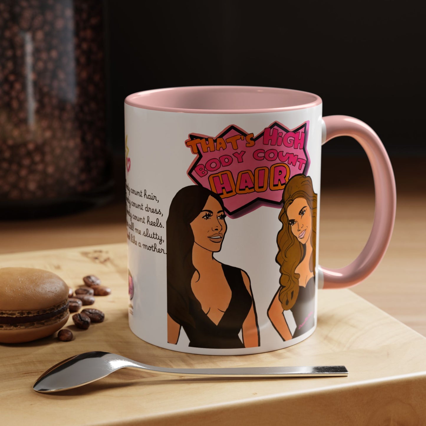 RHOSLC High Body Count Hair, Ceramic Mug, (11oz, 15oz) Featuring Angie K & Britani Bateman