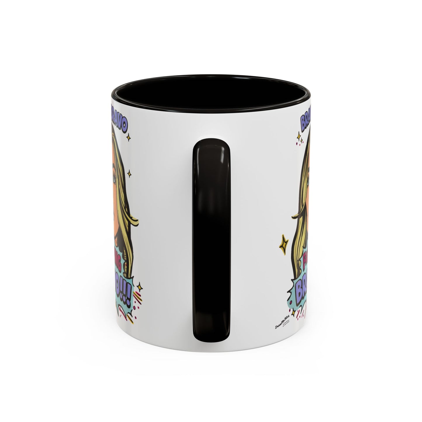 RHOBH Denise Bravo Bravo Bravo, Ceramic Mug, Various Sizes & Colors, featuring Denise Richards